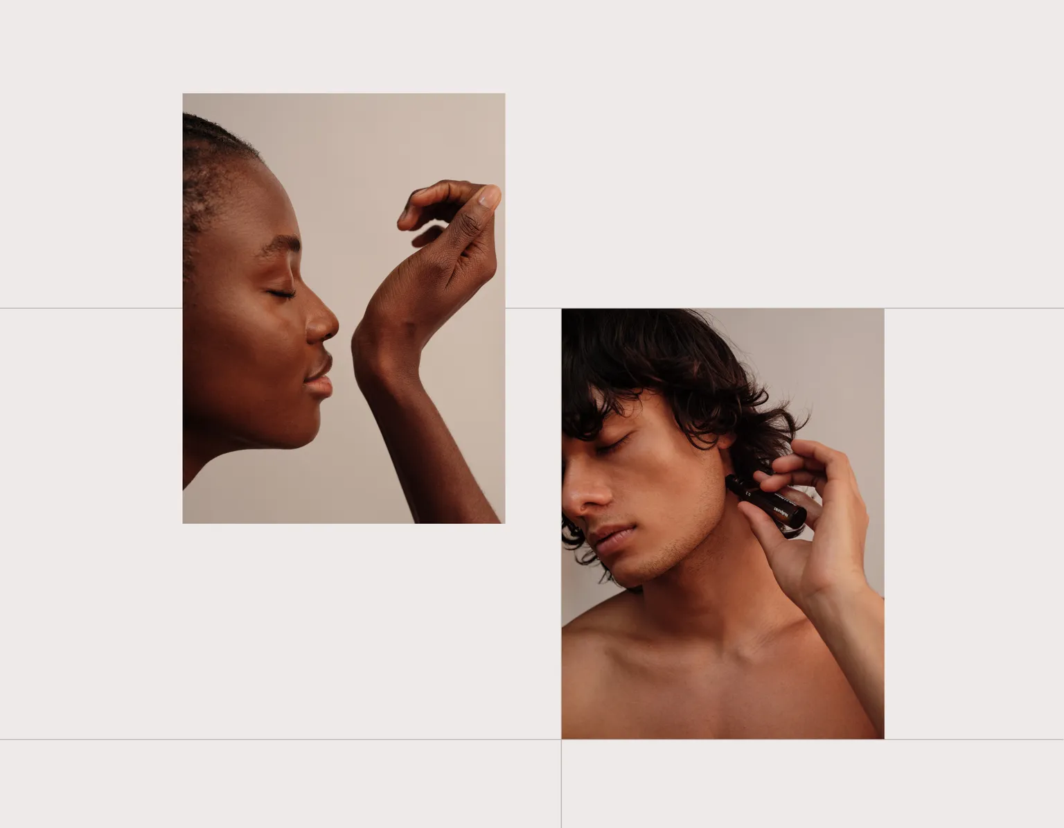 Two images of people using Nullpunkt grades